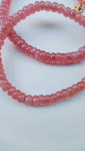 Graduation Grade Natural Argentina Rhodochrosite Rondelle Abacus Bracelet