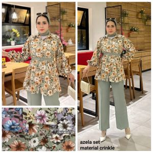 setelan celana aluna long tunik model terbaru 2023 ada kancing didepan bisa di buka cocok buat busui bahan dari kringkel airflo jahitan rapih dan kuat bahannya adem tebal dan tidak nerawang bisa bayar ditempat seluruh Indonesia COD