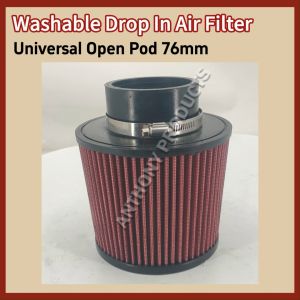 Universal Open Pod SPECTRE Racing Car High Quality Washable Air Filter 76mm