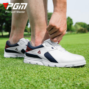 PGM Mens Golf Shoes Casual Breathable Training Sneakers Anti-slip Wide Version Laces Sports Footwear Summer Collection