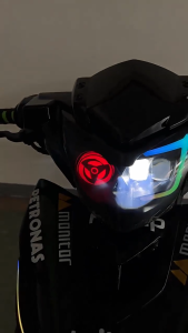 Yamaha LC135 V2-V7 RGB Lampu APP control Lampu Sepeda Motor Modifikasi Darah Modifikasi LED jauh dan dekat lampu depan spp
