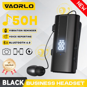 K92 Lavalier Business Wireless Headset Bluetooth 6.0 Calling/Music 30-50Hours Vibration Reminder Mic Noice Cancelling Earphone