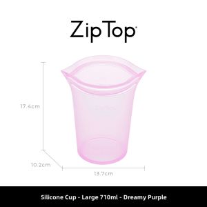 ZipTop | Portable Platinum Silicone Cup and Food Storage Bag