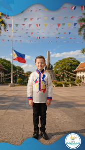 Buwan ng Wika Philippine Flag Barong Tagalog for Kids and Adults