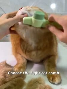 Pet Comb One-Click Hair Removal Pet Self-Cleaning Comb Tangled Hair Pet Grooming Cat Dog Brush