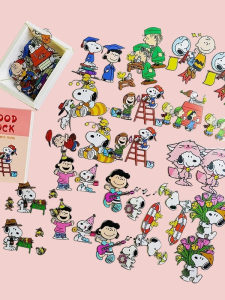 Cute Snoopy PVC Waterproof Stickers
