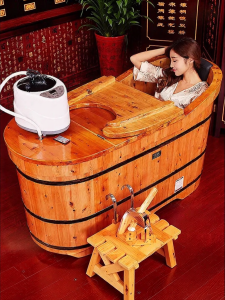 SHUITIANYIFANG | Cypress Wood Bathtub Adult Use