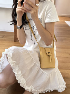 Womens Crossbody Phone Bag Lightweight Mini Bucket Bag Compact Travel Shopping Daily Vertical Small Bag Soft PU Leather