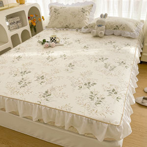 Pure Cotton Bed Canopy Single Piece Dustproof Mattress Protector Cover Bed Sheet Set Three Pieces Bedding Accessories