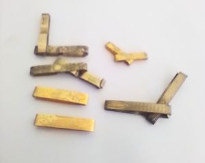 Take All 5 Pairs Very Rare 100+ Year Old Antique Ladies Lingerie Clips