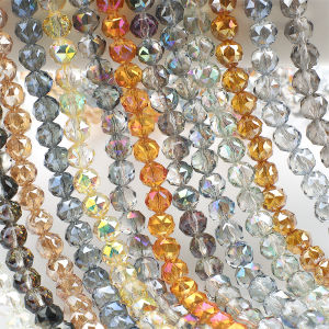 65Pcs/Lot Crystal Glass Faceted Loose Beads 8mm Rondelle Spacer Bead Jewelry Making Bracelets Supply for DIY Beading Projects