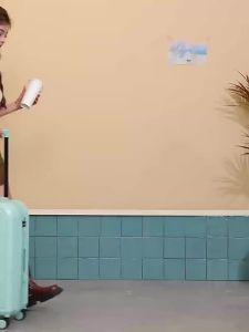 Orange’ 14/20/24กระเป๋าเดินทางผู้หญิง 2025 ใหม่ 20 นิ้วกระเป๋าถือขึ้นเครื่องขนาดเล็กน้ําหนักเบา Lockbox 24 ผู้ชายทนทานกระเป๋าเดินทางรถเข็น