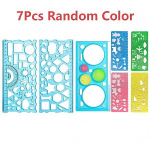Multifunctional Hollow Geometric Spirograph Versatile Ruler Kaleidoscope Draw Template Paint Tool Art Stationery Creative Gift