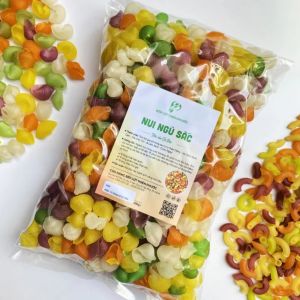 Nui Ngũ Sắc EAT CLEAN Cao Cấp (Loại Ngon) 500GR - Nui Rau Củ Thực Dưỡng Hỗ Trợ Ăn Kiêng Ăn Dặm