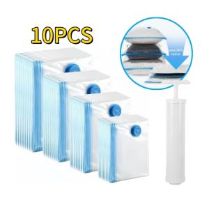 1-10Pack Vacuum Storage Bags Space Saver Bags Compression for Comforters and Blankets Sealer Clothes Travel Packing Organizer