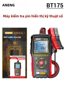 Máy Kiểm Tra Ắc Quy Ô Tô Kỹ Thuật Số ANENG BT175 12V 24V Máy Phân Tích Máy Phát Điện Ô Tô Với Kẹp Cá Sấu Cách Điện Dụng Cụ Đo Ắc Quy Xe Cộ