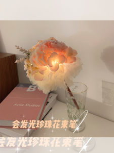 Glowing Rose Flower Pen Creative Teachers Day Gift for Female Teachers Thankful Practical High Aesthetic Value Customizable