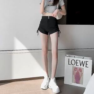 (Stock in KL-139) Short Pant Drawstring Korean Style Slim High Waist