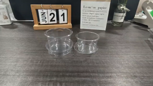 【25pcs】 MILK JELLY CUP Dessert Cup With Lid 5oz Transparent Cheesecake Containe Ice Cream Salad Plastic Cup With Cover