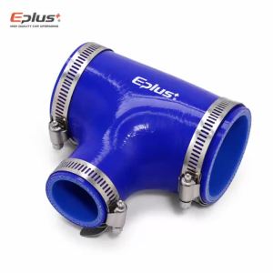 Ống Silicon Màu Xanh EPLUS 3 Chiều Hình Chữ T Ống Hút Khí Tăng Áp Đa Năng Ống Dẫn Khí Tăng Áp Được Gia Cố Với Bộ Chuyển Đổi Khớp Nối Gel Silica