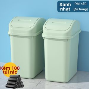 HS | Thùng Rác Đậy Nắp Phù Hợp Với Không Gian hẹp