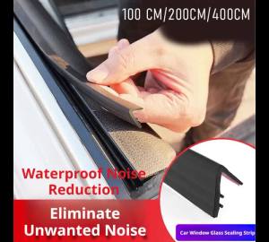 1/2/4m Universal V-Shape Car Window Seal Strip Rubber Noise Insulation for Side Window Gap Filler Windproof Car Accessories
