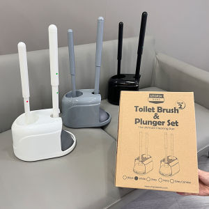 Bộ Chổi Nhà Vệ Sinh Hai Bộ Chổi Vệ Sinh Không Có Góc Chết Kèm Chân Đế Bộ Dụng Cụ Vệ Sinh Nhà Tắm Chổi Vệ Sinh Lỗ Rỗng