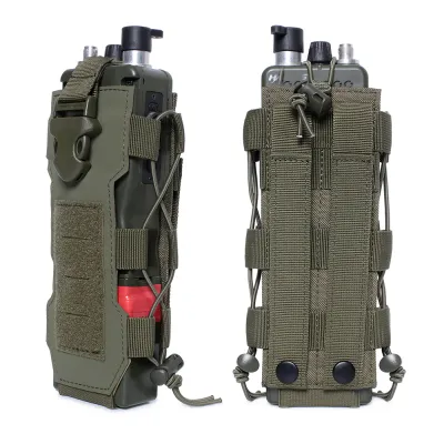 Outdoor Sports Molle Water Bottle Pouch Radio Canteen Cover Holster Waist Pack Hunting Hiking Travel Kettle Holder Bags