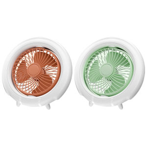 Ceiling Fans with Light 360 Rotatable Head 1200mAh Multi-function Desktop Fan Home Summer Cooler Fan for Bedroom Camping