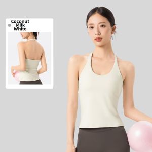Halter U-neck Padded Beautifying Fitness Vest