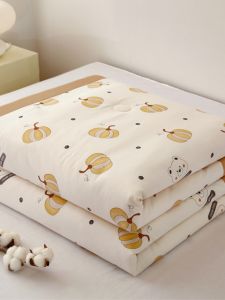 100% Xinjiang Cotton Summer Blanket Pure Cotton Quilt Summer Thin Machine Washable Single Double All Cotton Air-Conditioning Duvet Summer Quilt
