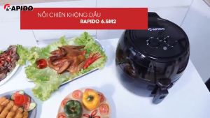 Nồi chiên không dầu Rapido RAF6.5D (Điều khiển điện tử)