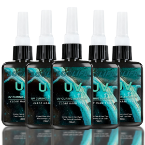 LOOLIFL 50ml Ultra Crystal Clear Low Odor Fast Curing Epoxy ResinDIY Resin for Jewelry Craft MakingCasting and Surface Coating