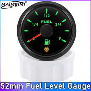 RYSJM | 52mm Fuel Level Gauge With Alarm 13% 7 Color Backlight 240-33ohm 0-190ohm 10-180ohm 0-90ohm 240-30ohm Oil Tank Meter for Car
