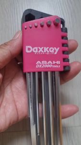 ASAHI ชุดประแจหกเหลี่ยมคอสั้นยาวพิเศษหัวบอลสีขาว รุ่น DV ของแท้จากญี่ปุ่น