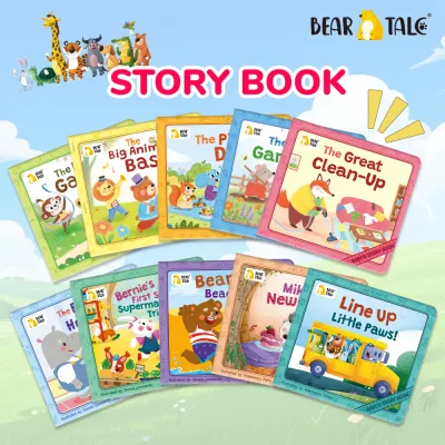 BEAR TALE Story Books for Toddler 10pcs Set Kids Early Education Reading Book Picture Book for Children