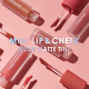 [SG INSTOCK] CATHY DOLL MINI LIP & CHEEK NUDE MATTE TINT 2.1G