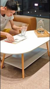 Simple modern living room tea table small apartment tea table simple multi-functional center table