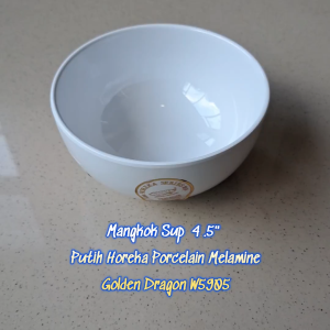 Mangkok Sup 45" Horeka Porcelain Melamine - Golden Dragon W5905