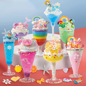 FUNToy DIY lem krim Icecream Making kit/Simulation Cake toys/ Simulasi cangkir makanan penutup cangkir es krim mainan buatan tangan