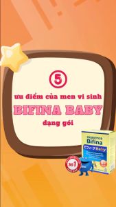 Men vi sinh Bifina Baby Nhật Bản - Hộp 30 gói - Hỗ trợ bé ăn ngon tăng đề kháng