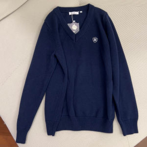 Bộ Áo Len Dệt Kim Dài Tay Thêu Cổ Chữ V Phong Cách Ngọt Ngào Thường Ngày Cho Nữ Mùa Thu Đông