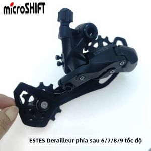 MicroSHIFT ESTES RD-M220L Derailleur Phía Sau Cho MTB Xe Đạp 6-9 Tốc Độ Tương Thích 18/21/24/27 Tốc Độ Hợp Kim Hệ Thống Cơ Khí