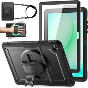for Samsung Tab A11 Plus CaseTab A9 Plus Case with Hand/Shoulder Strap & 360°Rotate Stand Pencil Holder Full-Body Protection Shockproof Case for Galaxy Tab A11+/A9+ 11 InchTab A11/A9 8.7 inch