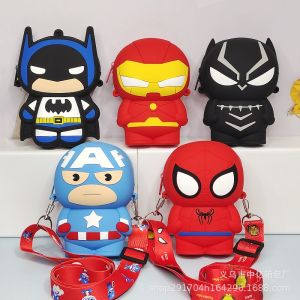 Túi silicon cho bé trai bé gái dễ thương hình siêu nhân ngộ nghĩnh kèm dây đeo chéo Fullbabyvn 111