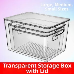 Transparent Lidded Food-Grade Freezer Storage Box