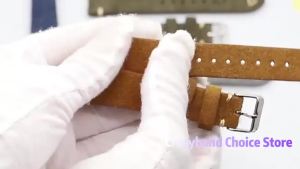 Dây Đeo Đồng Hồ Bằng Da Lộn Cổ Điển 20/22mm Khâu Thủ Công Màu Nâu Xanh Phổ Thông Dành Cho Nam Giới Dành Cho Citizen IWC Seiko - Phong Cách Doanh Nhân