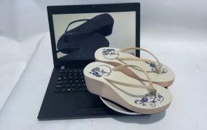 SV7N 0218 Wedges wanita IMELIA anti slip sandal jepit cewe tebal/tinggi 6.5 cm sandal perempuan kaki besar
