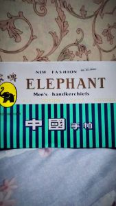 Fiona 6 pcs sapu tangan pria dewasa selampe catton elephant cap gajah