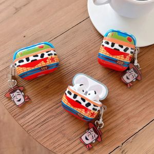 Cartoon Toy Story Hooey Wireless Bluetooth Earphone Protective Case Soft Shell Cute Japanese Style Airpods4 Pro2 iPod Case